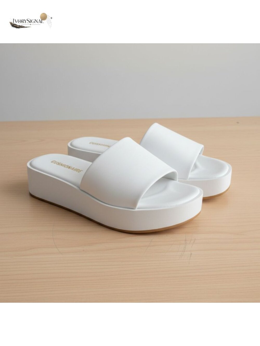 CUSHIONAIRE Women's Kudos Platform Slide Sandals